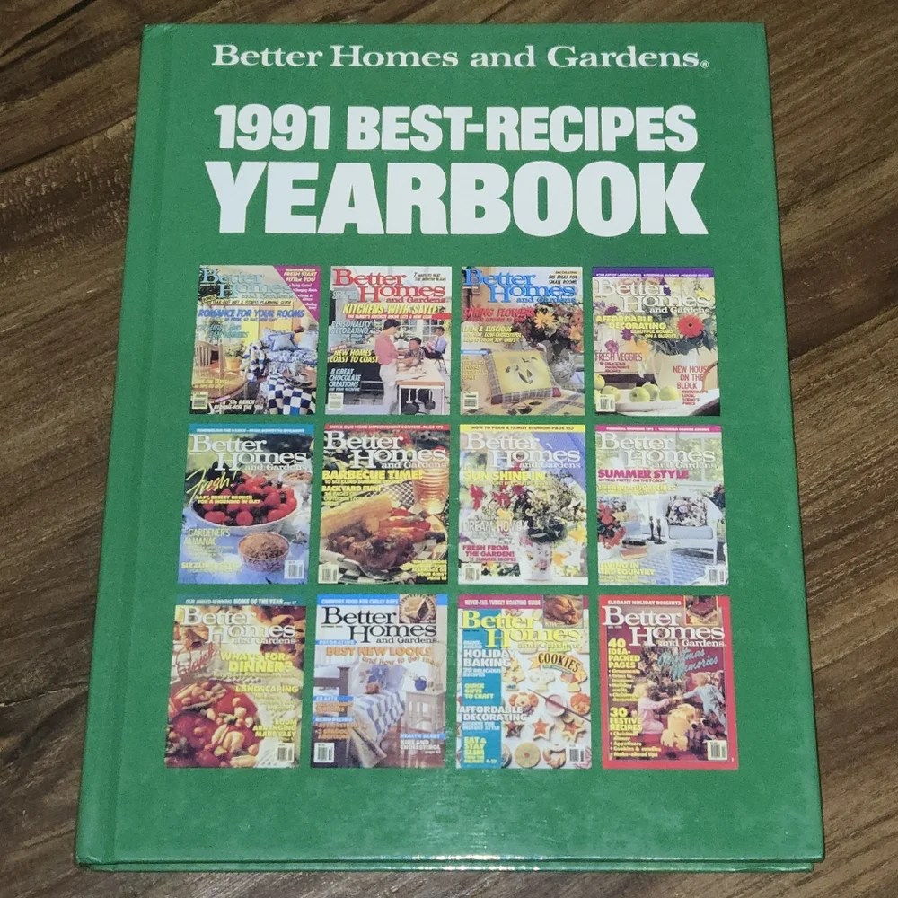 Better Homes & Gardens 1991 Best-Recipes Yearbook – First Edition Hardcover